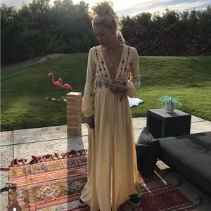 NWT showpo embroidered maxi dress